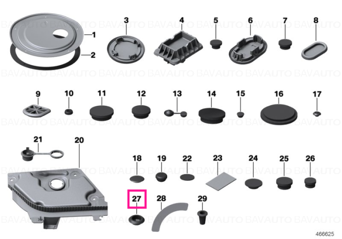 07147424260 - Seal plug D=14,5 MM - Original BMW