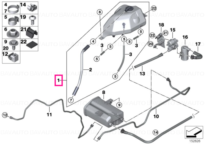 16117175078 - Vas expansiune s.ali - Original BMW