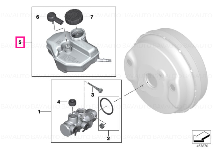 34336871185 - Expansion tank  - Original BMW