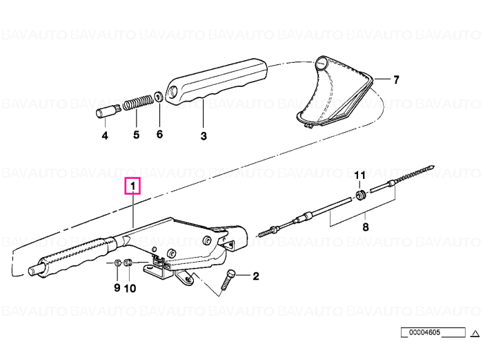 34411158620 - Brake lever - Original BMW