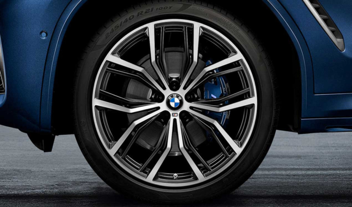  Janta aliaj usor - M Performance Y-Spoke 701M - Bicolor Negru/Argintiu (Black Matt/Bright Polished) - 9,5Jx21 ET:43 - BMW X3 G01, X4 G02