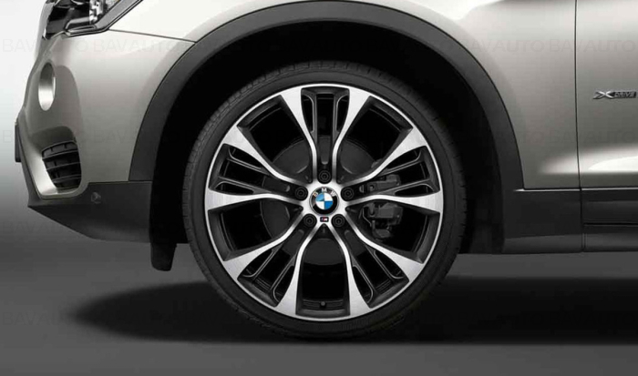  Janta din aliaj usor - M Performance Double Spoke 599M - Bicolor Gri (OrbitGrey/Bright Turned) - 10Jx21 ET:40 - BMW X5 F15, X6 F16