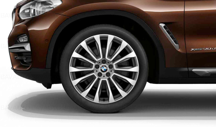  Janta aliaj usor - V Spoke 697 - Bicolor Gri (FerricGrey/Bright Turned) - 8Jx20 ET:27 - BMW X3 G01 G08, X4 G02	