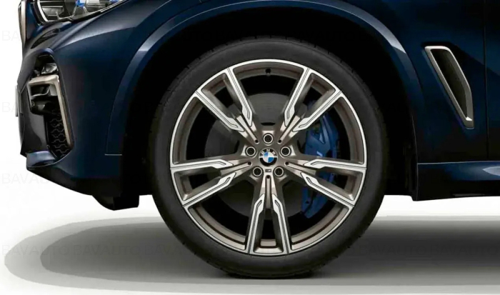  Janta din aliaj usor - M Performance V-Spoke 747M - Gri Mat (Cerium Grey Matt) - 9,5Jx22 ET:37 - BMW X5 G05 G18, X6 G06	