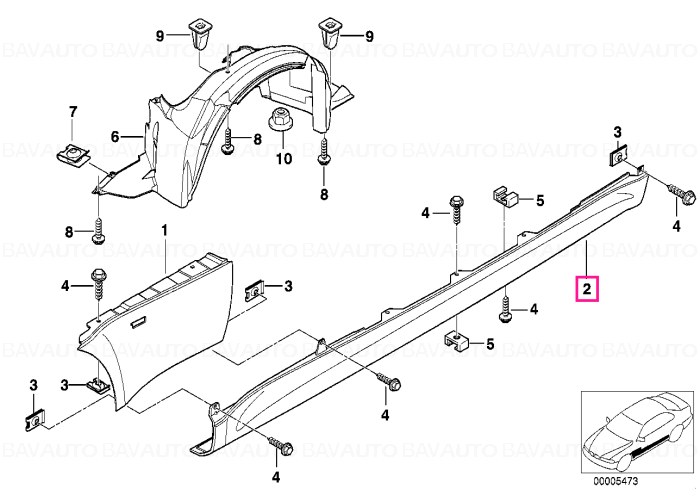 41218401406 - Entrance - Original BMW