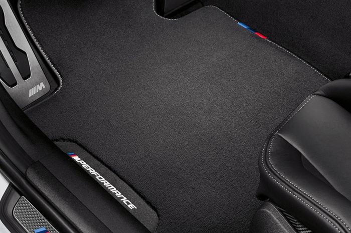 51472457270 - Set covorase fata/spate "BMW M Performance", Textil/TPE, Negru Antracit - BMW Seria G21 G21 G80M3 G81M3, Seria 4 G26 - Original BMW M Performance