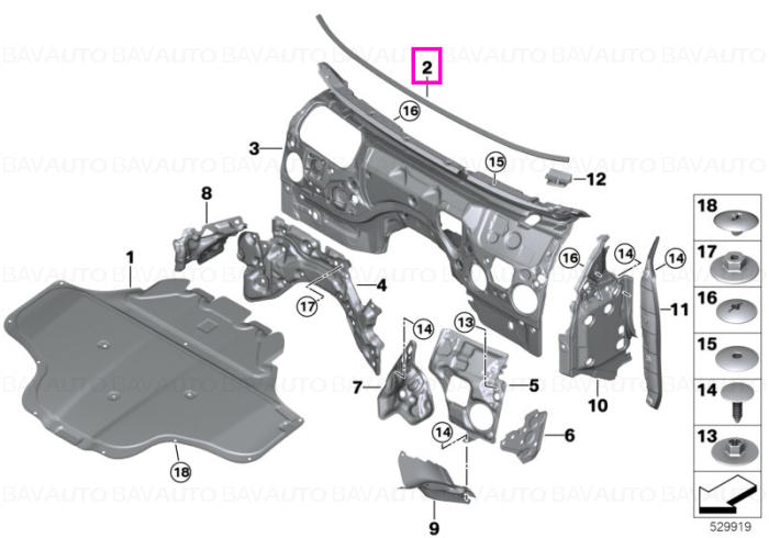 Izolatie fonica parbriz - BMW Seria 5 G60 G61 G68 G90 G99 M5