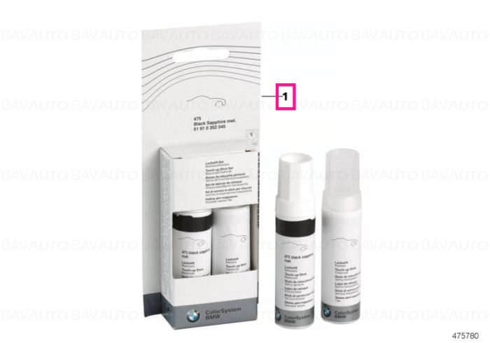 51915A33C83 - Touch-up stick set - Dravit Grey metallic - 2 x 12ml C36 - Original BMW