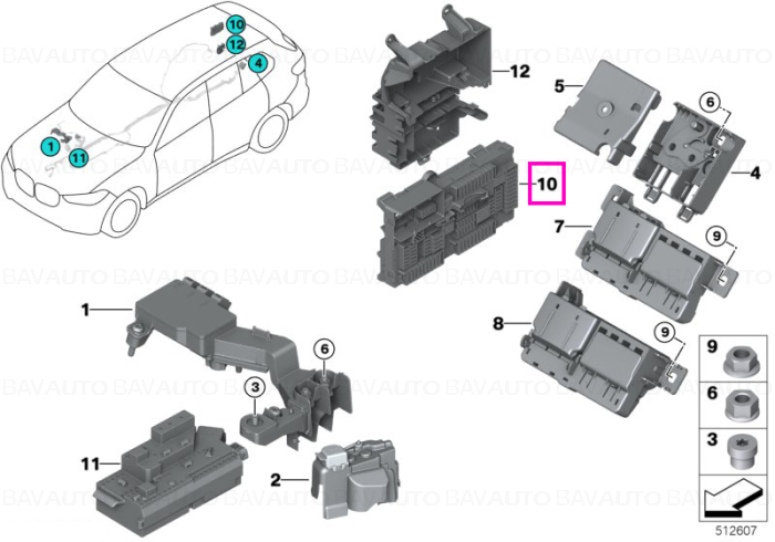 Cod: 61145A4CFB9 - Piesa de schimb