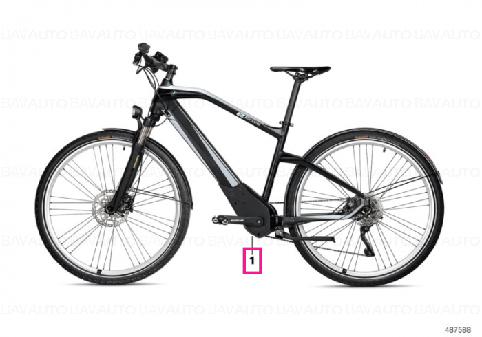 80912447949 - Bicicleta electrica BMW Active Hybrid E-Bike,  28", Negru (Black), L - Original BMW