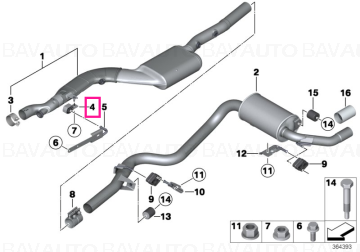 18208570668 - Rubber mounting  - Original BMW