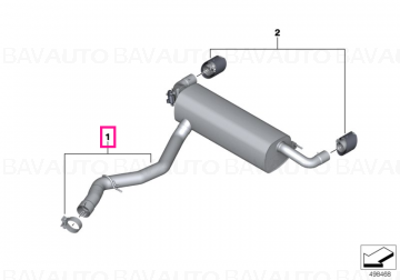 18302464496 - Toba de esapament "BMW M Performance" - BMW G20, G20N, G22, G23, G26 - Original BMW M Performance