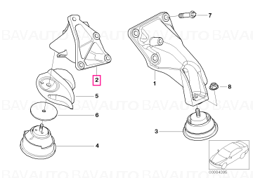 22116769142 - Engine support right  - Original BMW