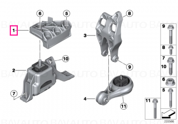 22116788664 - Engine supporting bracket  - Original BMW