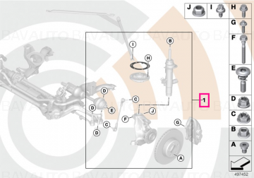 31352467063 - Attachment set spring strut front M8 VALUE LINE - Original BMW