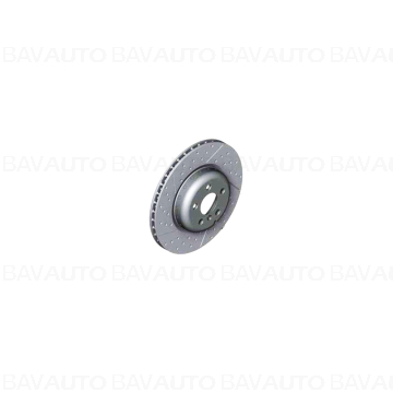 Disc frana ventilat si perforat, M Performance, punte spate, stanga, Ø345mm - BMW Seria 2 G42, Seria 3 G20 G21, Seria 4 G22 G23 G26