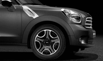  Janta aliaj usor - 5-Hole Black Star 138 - Bicolor Negru/Argintiu (Jet Black / Bright Turned) - 7Jx17 ET:50 - Mini Countryman R60, Paceman R61	