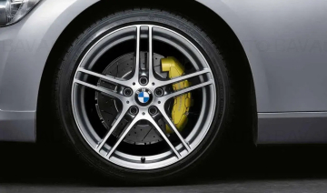  Janta aliaj usor - M Performance Double Spoke 313M - Bicolor Gri/Argintiu (Ferric Grey / Bright Turned) - 8Jx18 ET:34 - BMW Seria 3 E90 E91 E92 E93