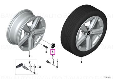 Capac butuc janta aliaj usor, "Mini"  - Mini Countryman U25, F65, F66