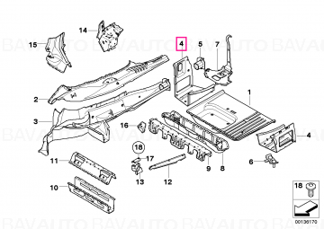 41003449735 - Dublura aripa st sp - Original BMW