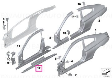 41217274175 - Interior left entrance  - Original BMW