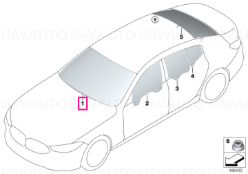 51317445222 - Windscreen, infrared CBDAS/HUD rain sen  - Original BMW