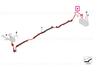 61129350065 - Battery cable (plus pole)  - Original BMW