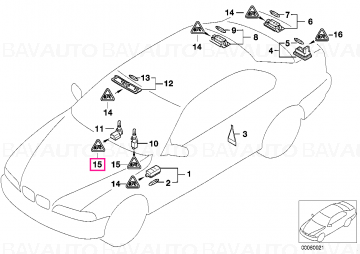 61132360043 - Repair kit, socket housing 2 POL. - Original BMW