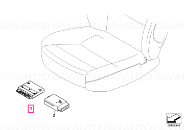 61359264977 - Seat module  - Original BMW