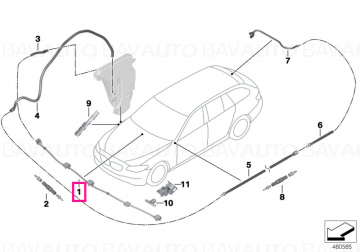 61667275172 - Nozzle chain, windscreen washer system  - Original BMW