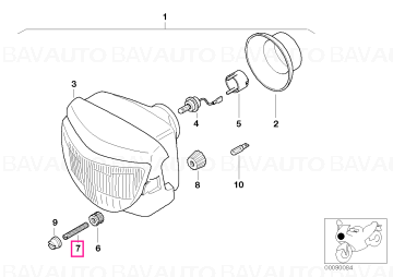 63122346562 - Adjusting screw, cross adjustment  - Original BMW Motorrad