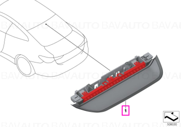 Lampa stop aditionala - BMW Seria 4 G22 G82 M4 - fara luneta cu protectie solara