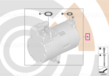 Set instalare compresor A/C, EKK Kit Value-Parts - BMW Seria 2 F45, Seria 3 F30 G20 G21, Seria 5 F18 G30 G31 G38, Seria 7 G11 G12, X1 F48, X1L F49, X2 F39, X3 G01, X5 F15 - Mini Countryman F60