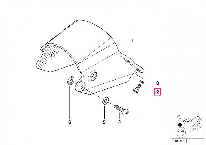 Surub (M6x16-8.8-ZNNIV) - BMW - Mini - BMW Motorrad