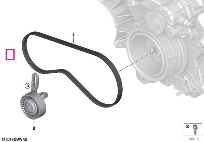 Rola intinzatoare curea transmisie compresor sistem climatizare - BMW X5 E70