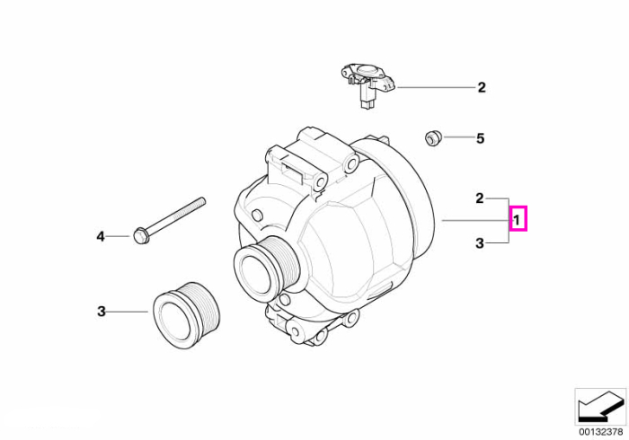 Alternator remanufacturat, 185A - BMW Seria 1 E87, Seria 3 E90 E91, Seria 5 E60 E61, Seria 6 E63 E64, Seria 7 E65 E66