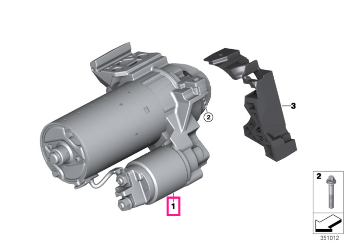 Electromotor / Demaror - BMW Seria 2 G42 G87 M2, Seria 3 G20 G21 G80 G81 M3, Seria 4 G22 G23 G26 G82 G83 M4, Seria 5 G30 G31, Seria 6 G31, Seria 7 G11 G12, Seria 8 G14 G15 G16, X3 G01 F97 M, X4 G02 F98 M, X5 G05 G18, X6 G06, X7 G07, Z4 G29