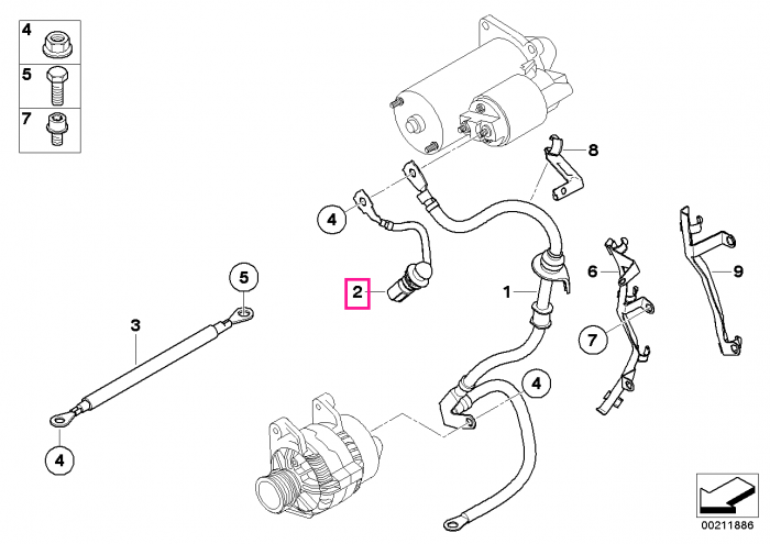 Cablu sistem preincalzire - BMW Seria 1 E87, Seria 3 E90 E91