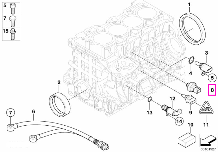  Senzor presiune ulei - BMW Seria 1 E81 E82 E87 E88, Seria 3 E90 E91 E92 E93, Seria 5 E60 E61, Seria 6 E63 E64, X1 E84, X3 E83, X5 E70, Z4 E89