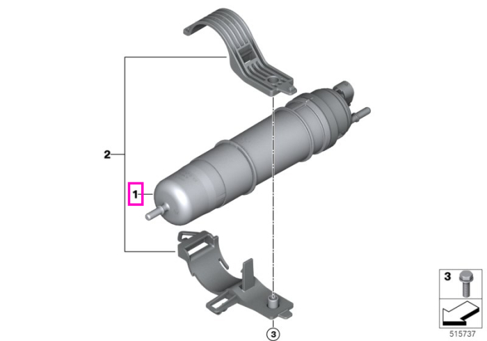 Filtru combustibil (diesel) - BMW Seria 1 F70, Seria 2 U06, X1 U11, X2 U10 - Mini Countryman U25