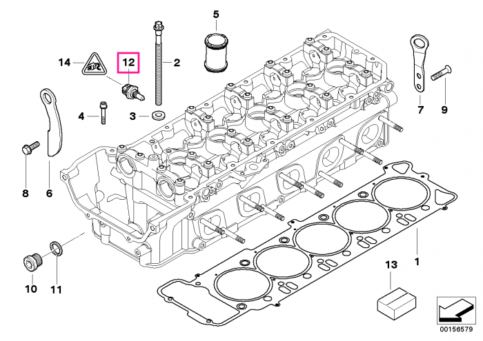 Senzor temperatura lichid racire - BMW Seria 1, Seria 2, Seria 3, Seria 4, Seria 5, Seria 6, Seria 7, X1, X3, X4, X5, X6, Z3, Z4 - BMW Motorrad K18, K19, K40, K43, K44, K46, K70, K71, K72, K73, K75