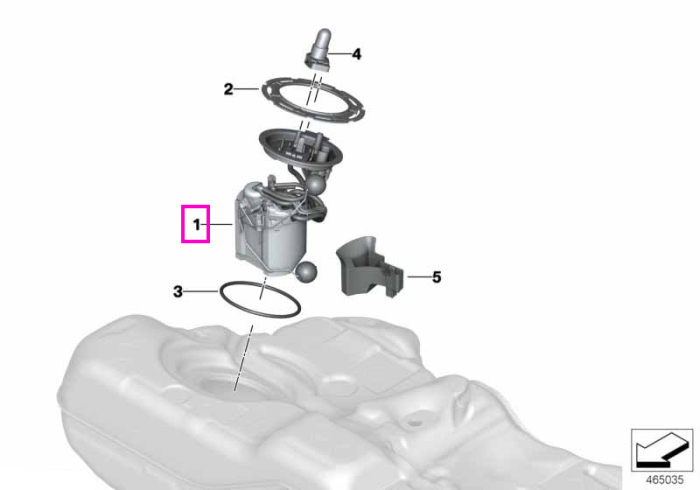 Pompa combustibil de joasa presiune - BMW Seria 5 G30 G31, Seria 6 G32, Seria 8 G14 G15 G16