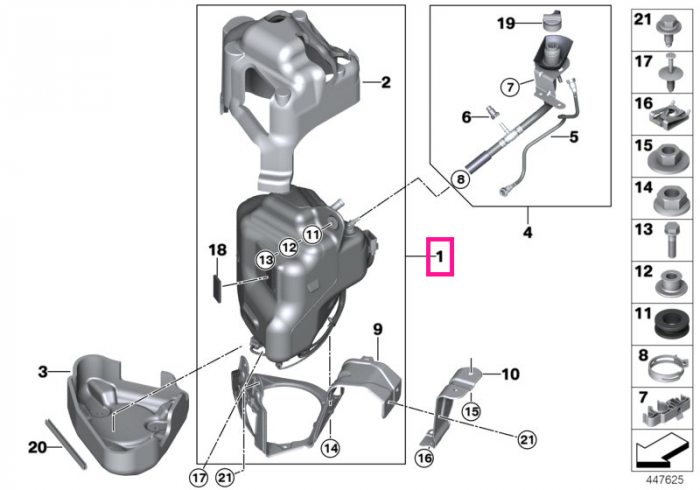 Rezervor SCR activ - BMW X5 F15, X6 F16