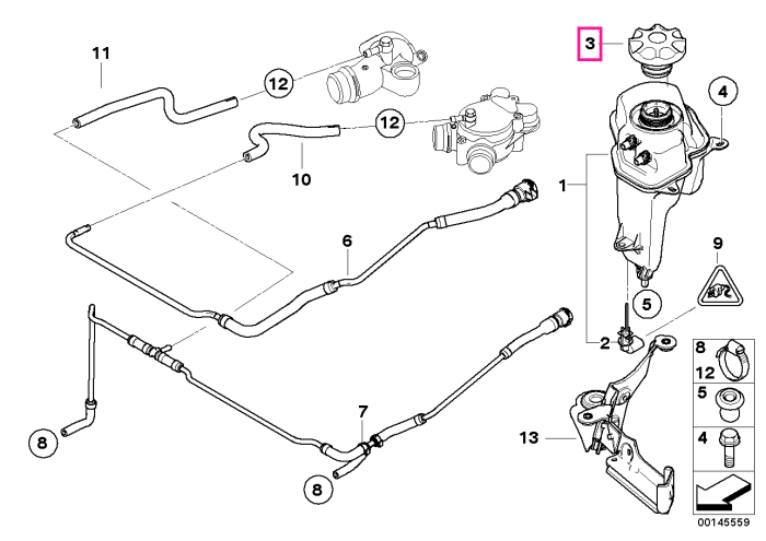 Buson/Capac vas expansiune - BMW Seria 2, Seria 3, Seria 4, Seria 5, Seria 6, Seria 7, Seria 8, X5, X6, X7, XM