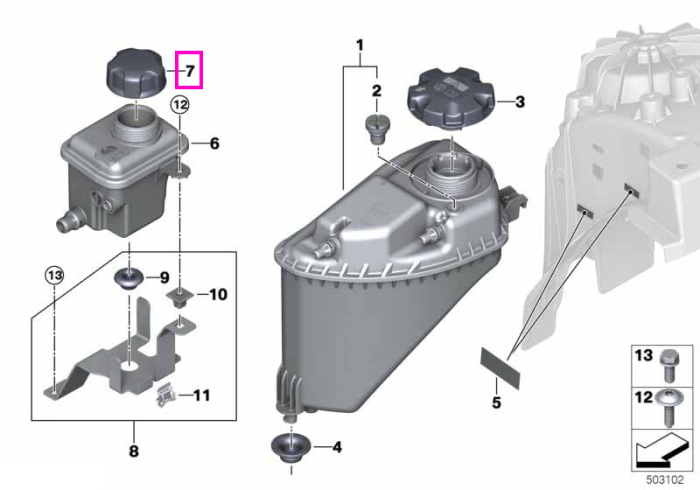 Buson vas expansiune - BMW Seria 1, Seria 2, Seria 3, Seria 4, Seria 5, Seria 6, Seria 7, Seria 8, i3, i8, Z4 X1, X2, X3, X4, X5, X6, X7 - Mini Cabrio F57 R57, Clubman F54 R55, Countryman F60 R60 U25, Coupé R58, Paceman R61, Roadster R59, F55, F56, F65