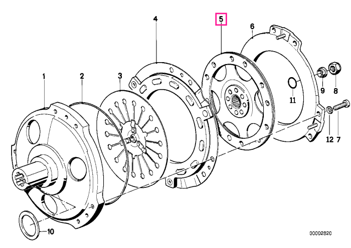 Disc ambreiaj, D=180mm - BMW Motorrad K41 (K 1200 GT, K 1200 RS), K589 (K 1200 RS, K 1200 LT)