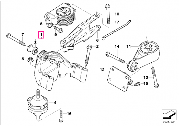 Suport motor - Mini R50, R53