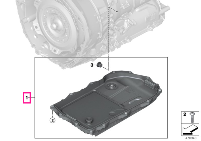 Set baie de ulei cu filtru, transmisie automata, Value-Parts - BMW Seria 7 G12