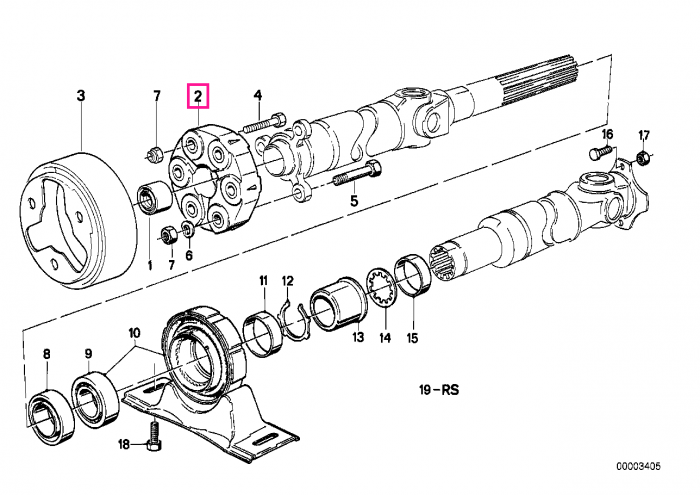 Flansa cardan - BMW Seria 1 E81 E82 E87 E88 F20 F21, Seria 2 F22 F23, Seria 3 E30 E36 E46 E90 E91 E92 E93 F30 F31 F34 F35, Seria 4 F32 F33 F36, Seria 5 E12 E28 E34 E39 F07 F10 F11 F18, Seria 6 E24, Seria 7 E32 E38, X1 E84, X3 F25, X4 F26, X5 F15, X6 F16