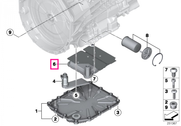 Set filtru cutie de viteze dublu ambreiaj - BMW Seria 1 E82 E88, Seria 3 E90 E92 E93, Z4 E89